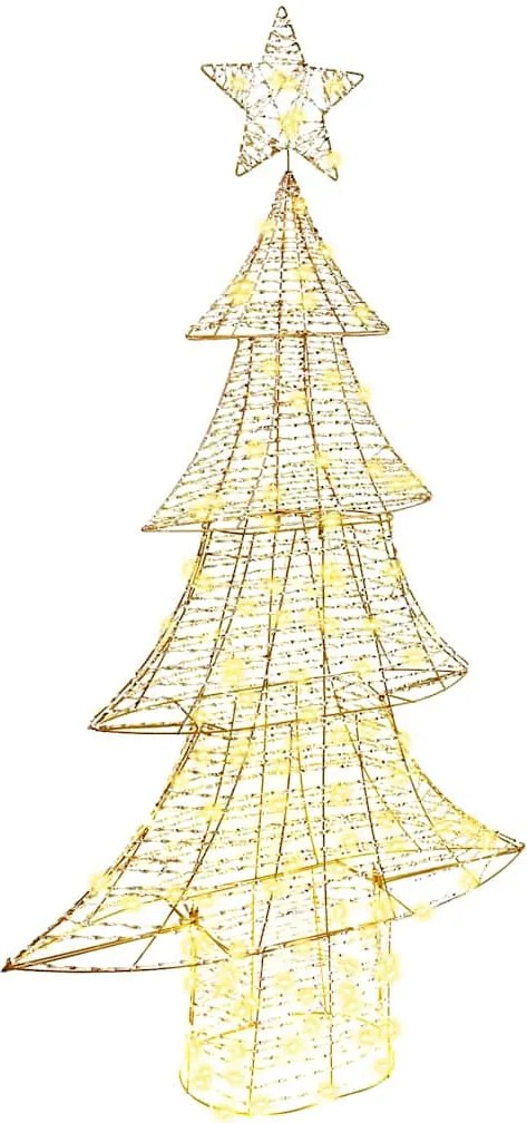 vidaXL Brad de Crăciun cu 160 LED Alb cald 151 cm PET