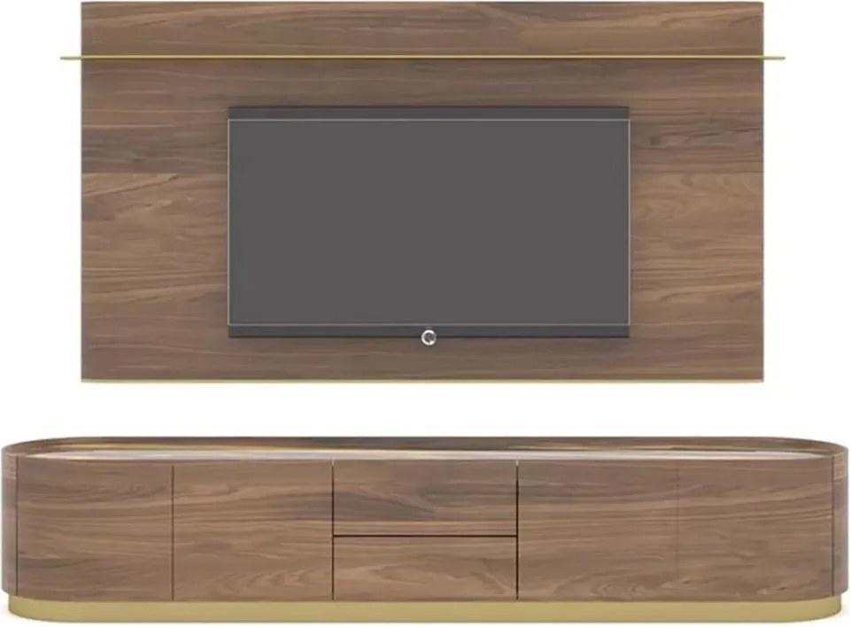 Unitate TV lemn masiv Giallo 240 cm