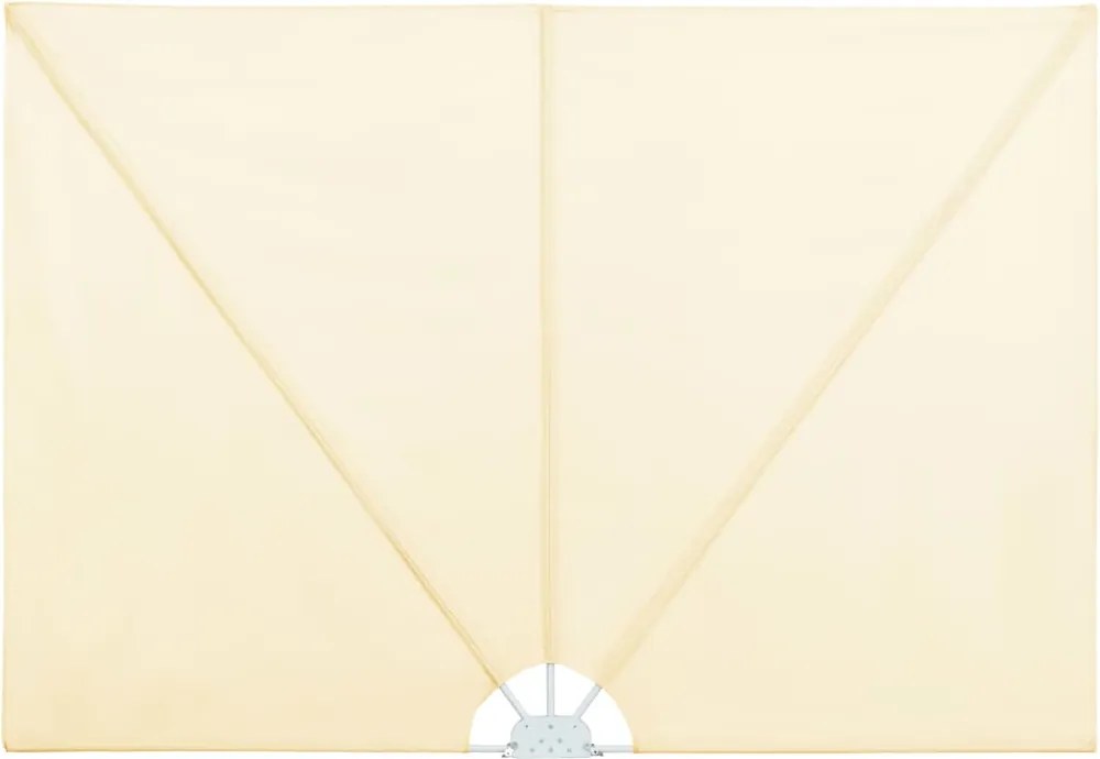 vidaXL Copertină laterală pliabilă de terasă, crem, 400x200 cm