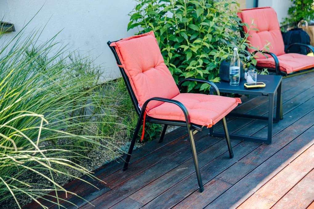 Perna pentru scaun de gradina SANGORA 100x50 cm, rosu
