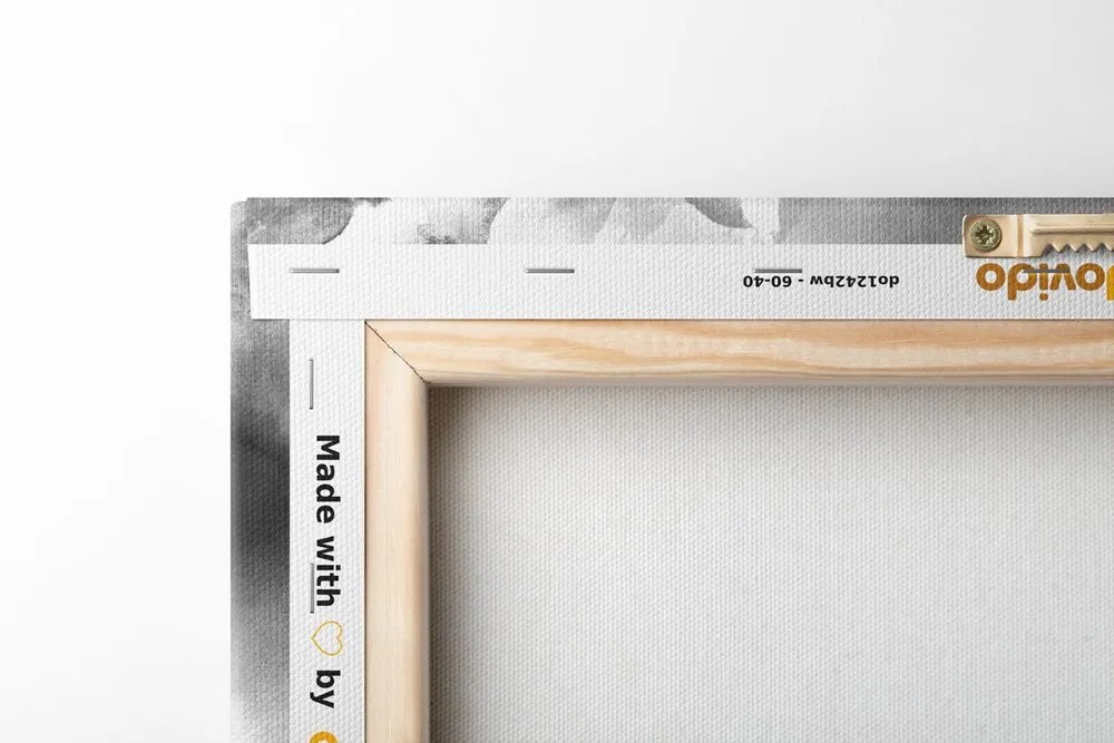 Tablou farmecul unei femei în design alb-negru