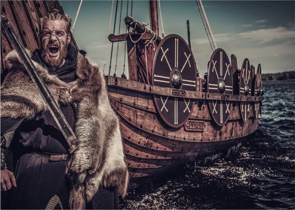 Tablou - Războinic viking (70x50 cm)