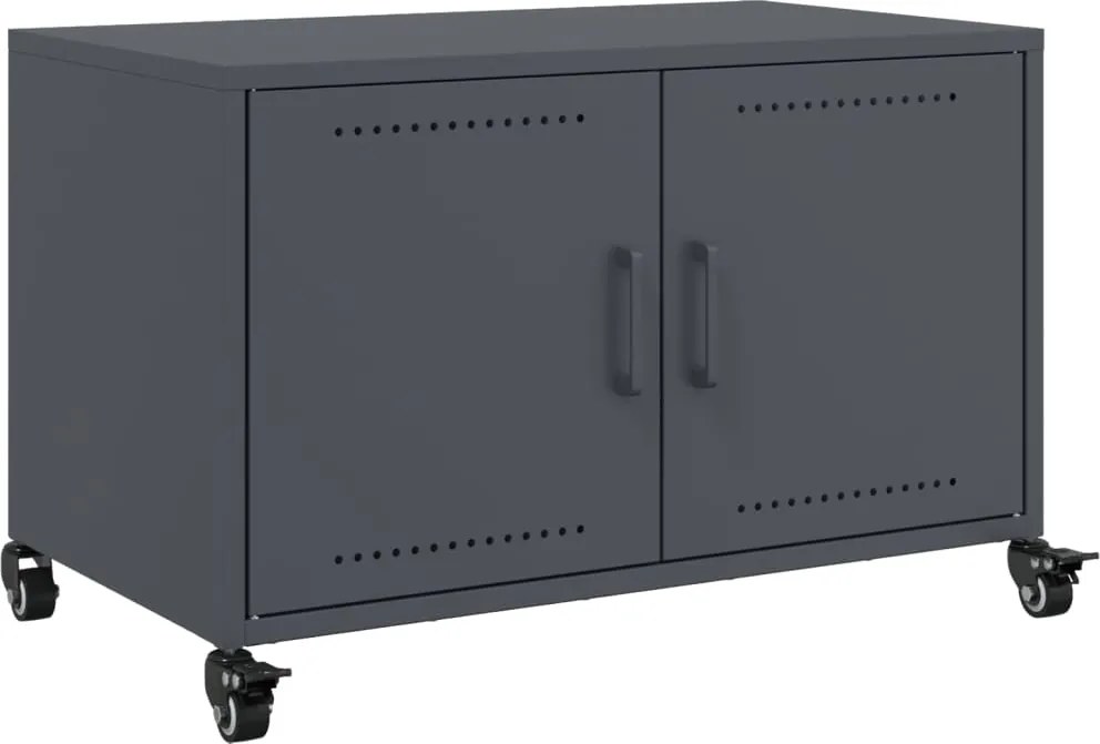 vidaXL Dulap TV, antracit, 68x39x43,5 cm, oțel