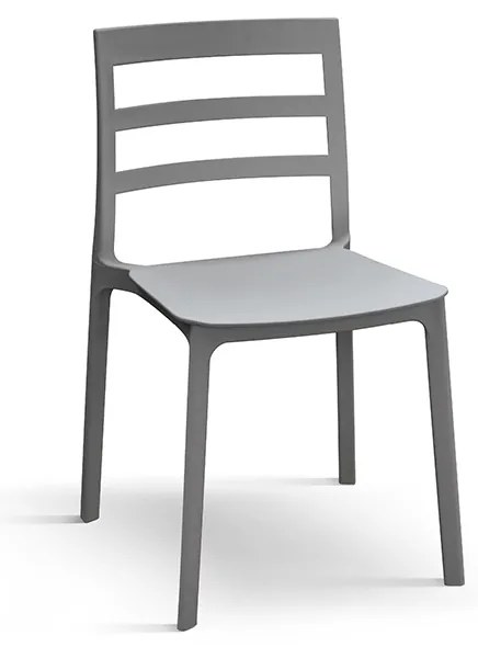 Set 4 scaune RIGATO -POLIPROPILENA- HORECA - GRI