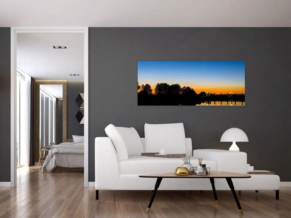 Tablou cu apus de soare (120x50 cm)