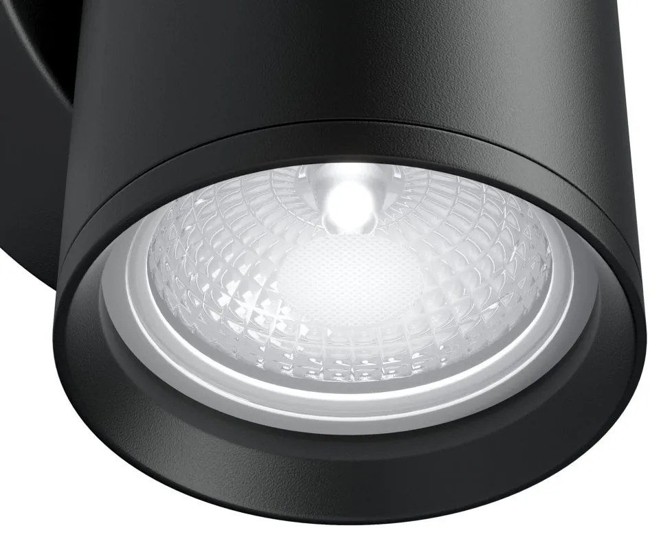 Aplica de perete design tehnic Focus S negru