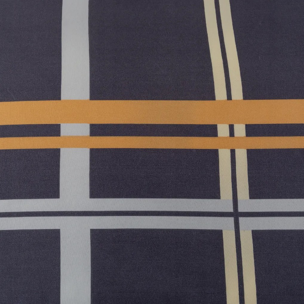 Lenjerie de pat din microfibra TARTAN albastru inchis Dimensiune lenjerie de pat: 2 buc 70 x 80 cm | 160 x 200 cm