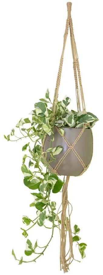 Suport suspendat pentru ghiveci de flori din material textil ø 13 cm (înălțime 100 cm) Macramé – Artevasi