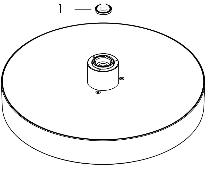 Palarie de dus Hansgrohe, Rainfinity 250, alb mat