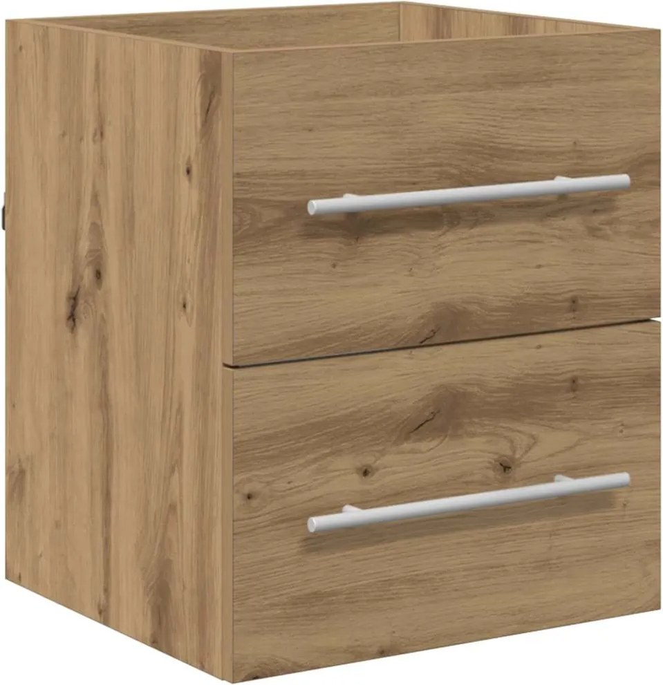 vidaXL Dulap de chiuvetă cu sertar Stejar Artizanal 38,5 x 41 x 48 cm