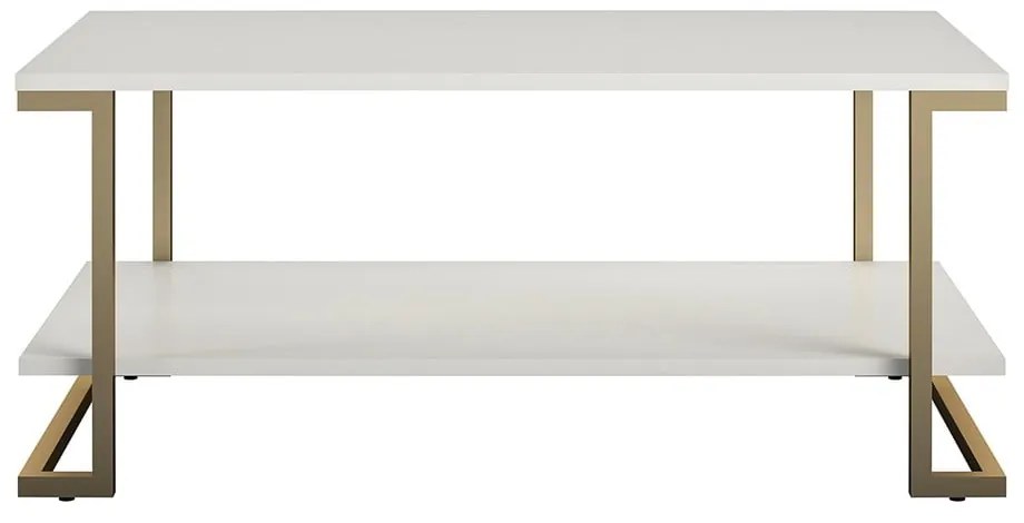 Măsuță de cafea CosmoLiving by Cosmopolitan Camila, 106 x 45 cm, alb - auriu