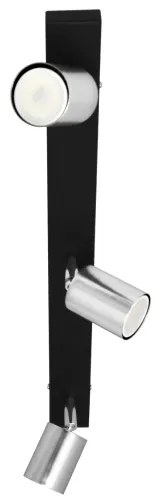 Spot LED TUNE 3xGU10/4,8W/230V crom mat/negru