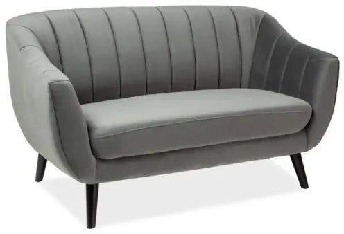Canapea Fixa Elite Velvet 2 Gri