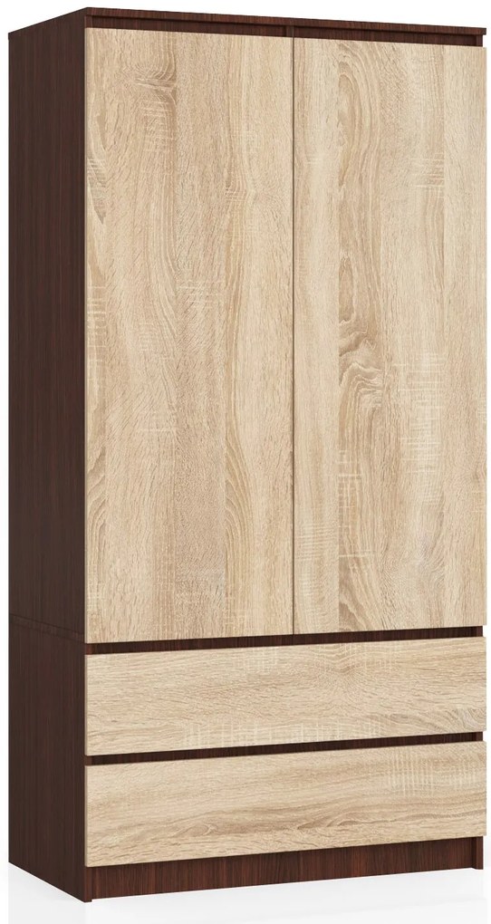 Dulap de haine Safwan (wenge + Stejar sonoma). 1069447