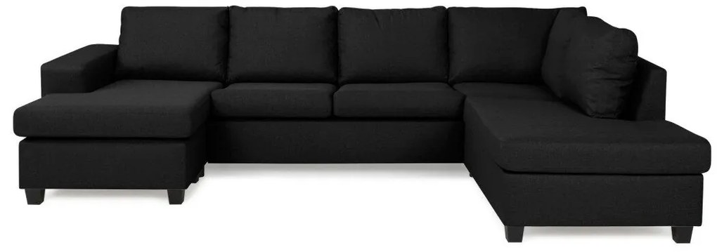 Colțar In Living 323Gri inchis, 285x195x86cm, Picioare: Lemn