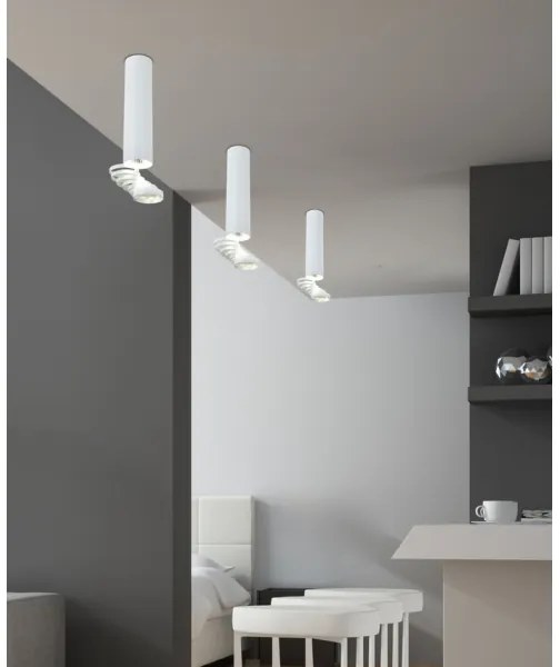 Lustră aplicată TUBA 1xGU10/50W/230V alb