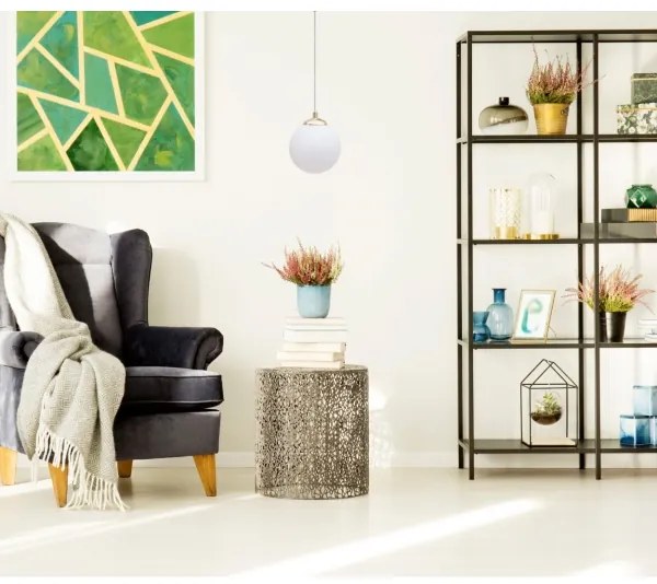 Lustră pe tijă FIRA 1xE27/60W/230V auriu