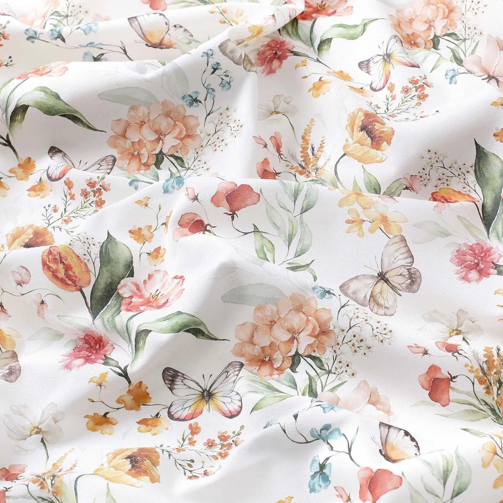 Goldea napron de masă decorativ valencia - pajiște cu fluturi 50x180 cm