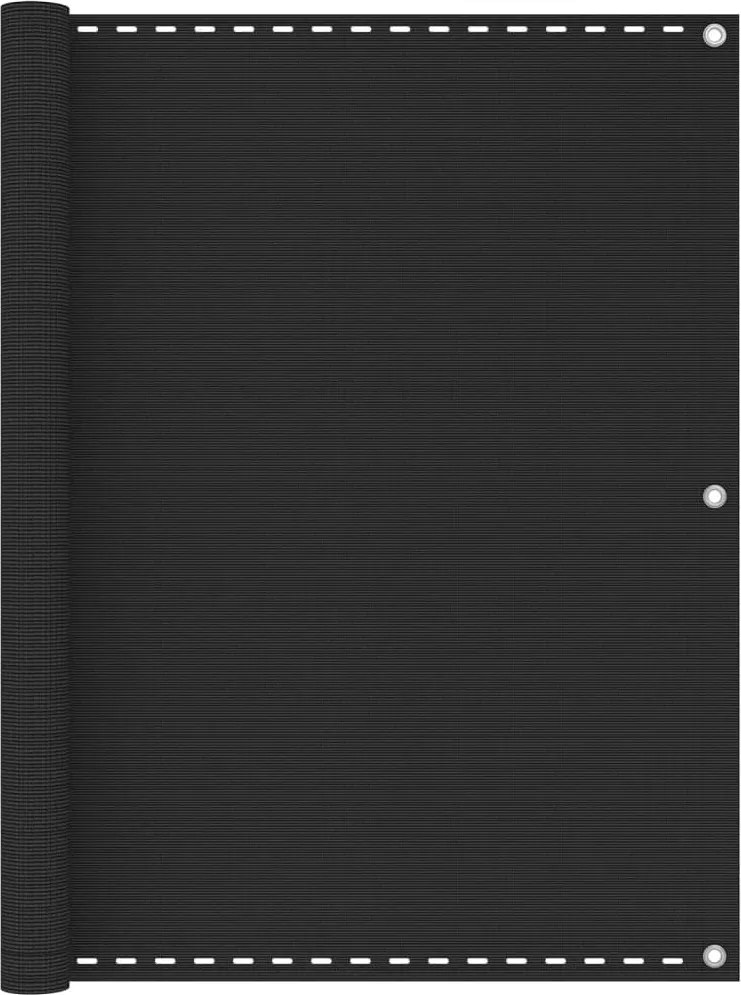 vidaXL Paravan de balcon, antracit, 120 x 600 cm, HDPE
