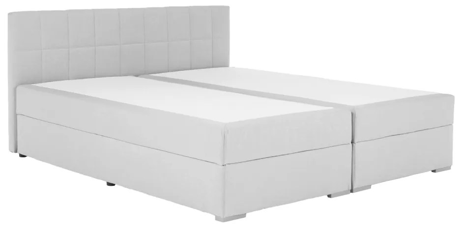 Pat tip BOXSPRING 160x200, gri deschis, FERATA KOMFORT