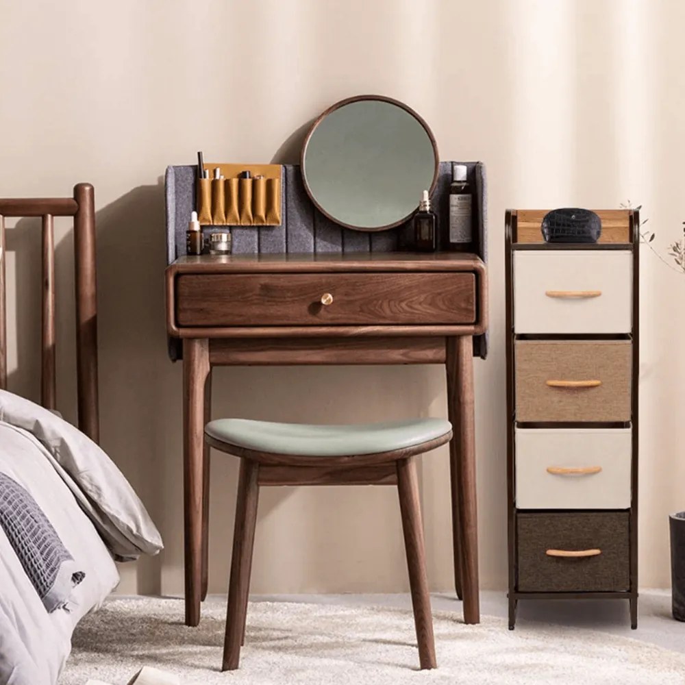 Comodă cu sertare din material textil HAZEL TIP 1,maro, L