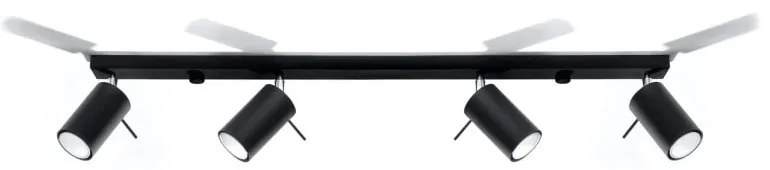 Lustră Sollux Etna 4L, negru