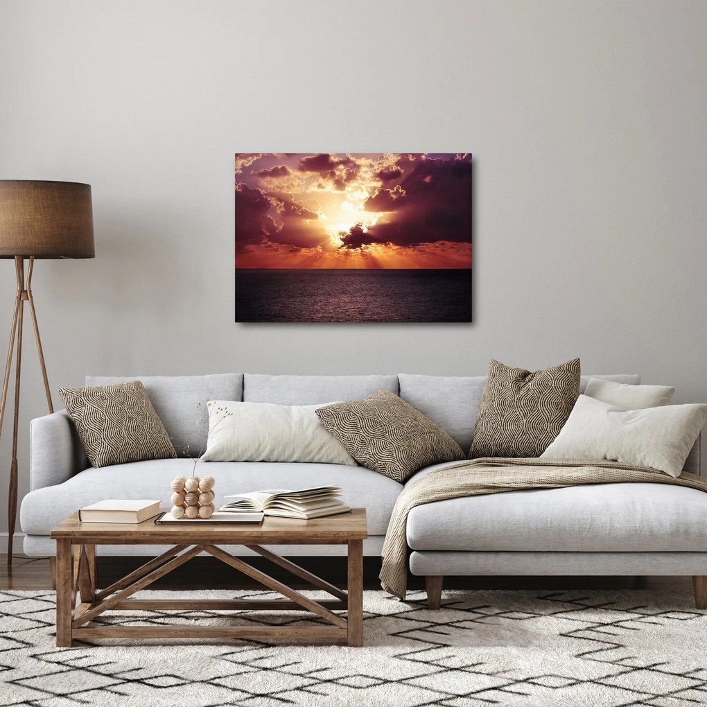 Tablou cu soarele după nori (70x50 cm)