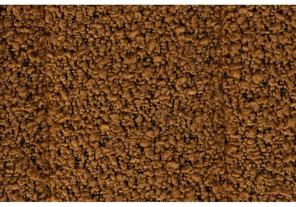 Fotoliu galben ocru cu tapițerie din stofă bouclé Jax – White Label