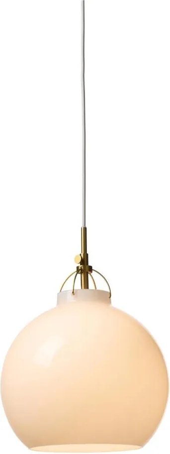 Halo Design 747993 - Pendul suspendat pe cablu TOSCANA, 1xE27/40W/230V, Ø 27 cm, crem/alamă