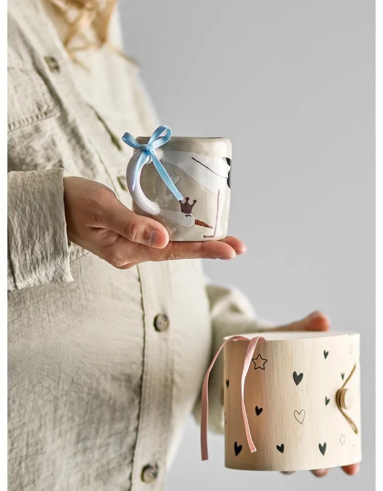 Cană pentru copii bej din ceramică 225 ml Bambino – Bloomingville Mini