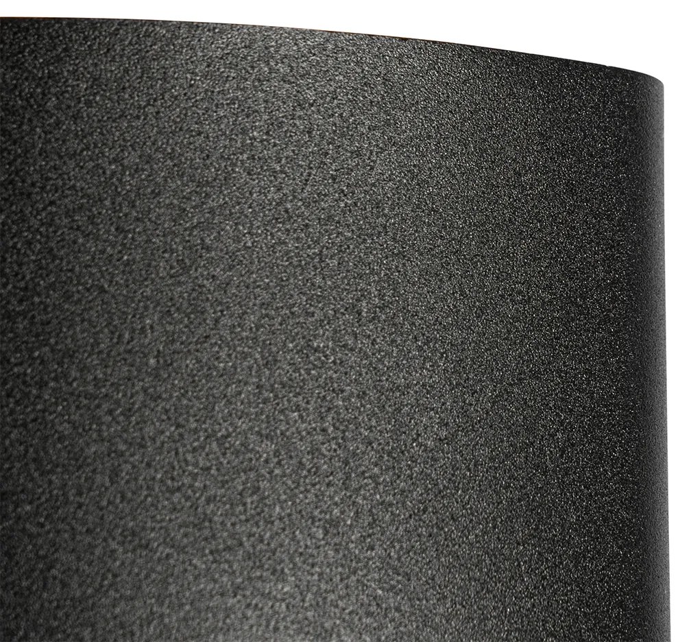 Aplică de perete exterioară neagră incluzând LED 4 lumini IP54 - Silly