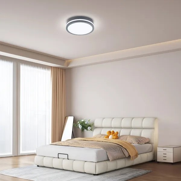 Brilagi - Aplica LED pentru exterior cu senzor BENE LED/24W/230V Ø 26 cm IP54