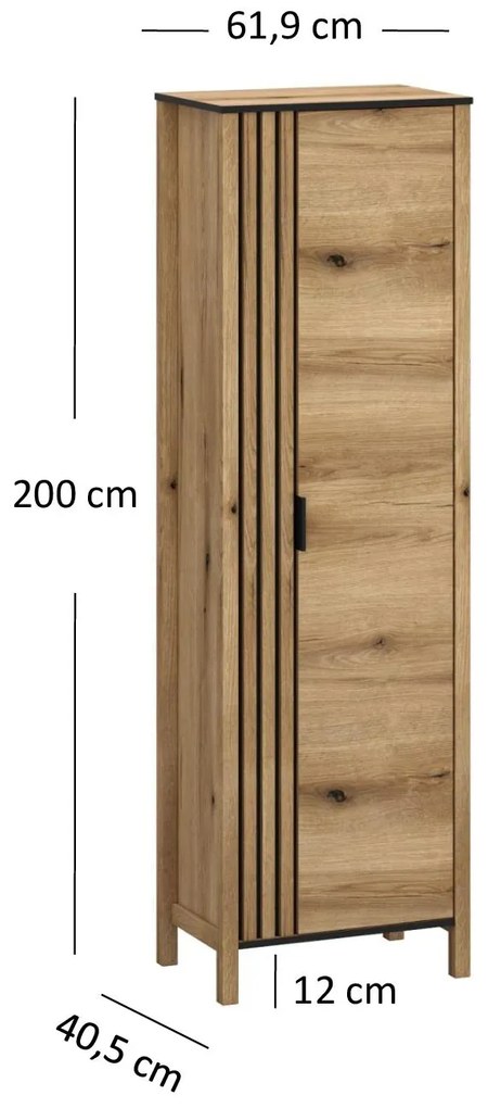 Dulap cu rafturi Hemos (stejar evoke) . 1116856