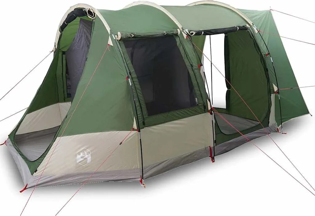 vidaXL Cort auto pentru 2 persoane, verde, impermeabil