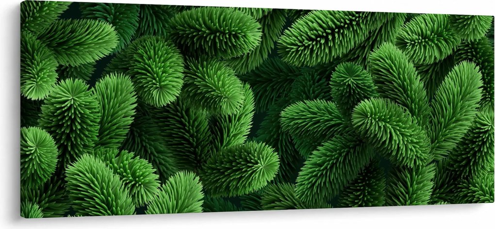 Tablou - Ramuri de conifere (120x50 cm)