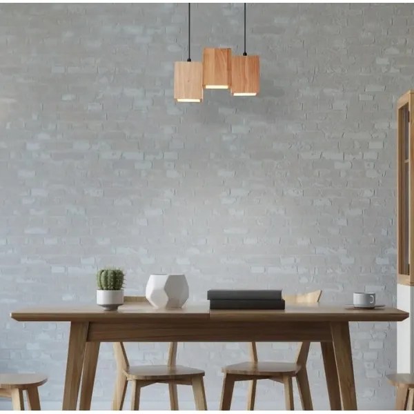 Lustră LED pe cablu dimabilă DECOR WOOD 3xLED/7W/230V Wi-Fi Ledvance