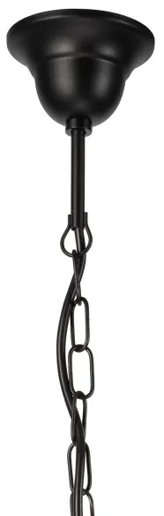 Lustră pe lanț DONATO 5xE14/40W/230V negru