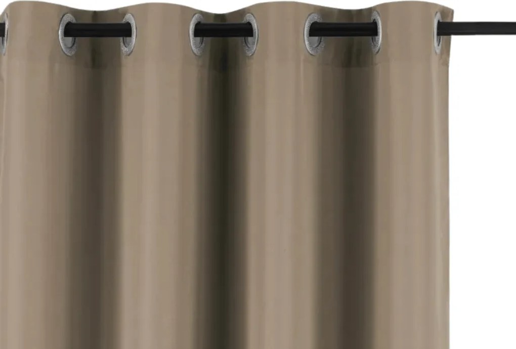 Perdea de gradina GARDIO EASY rezistenta la apa 150x220 cm, maro deschis Agatat: Inele metalice