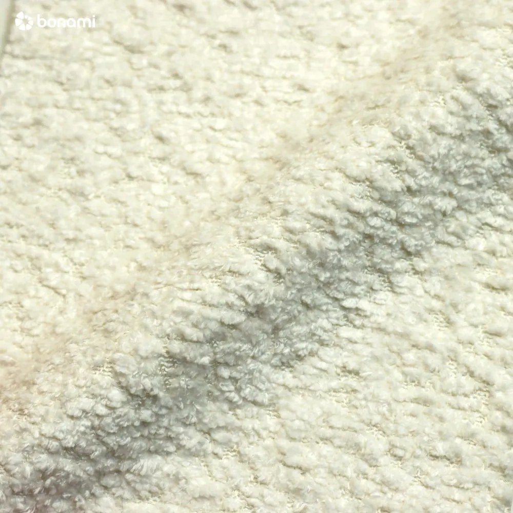 Pat matrimonial crem cu tăblie și somieră 200x200 cm Tina – Ropez