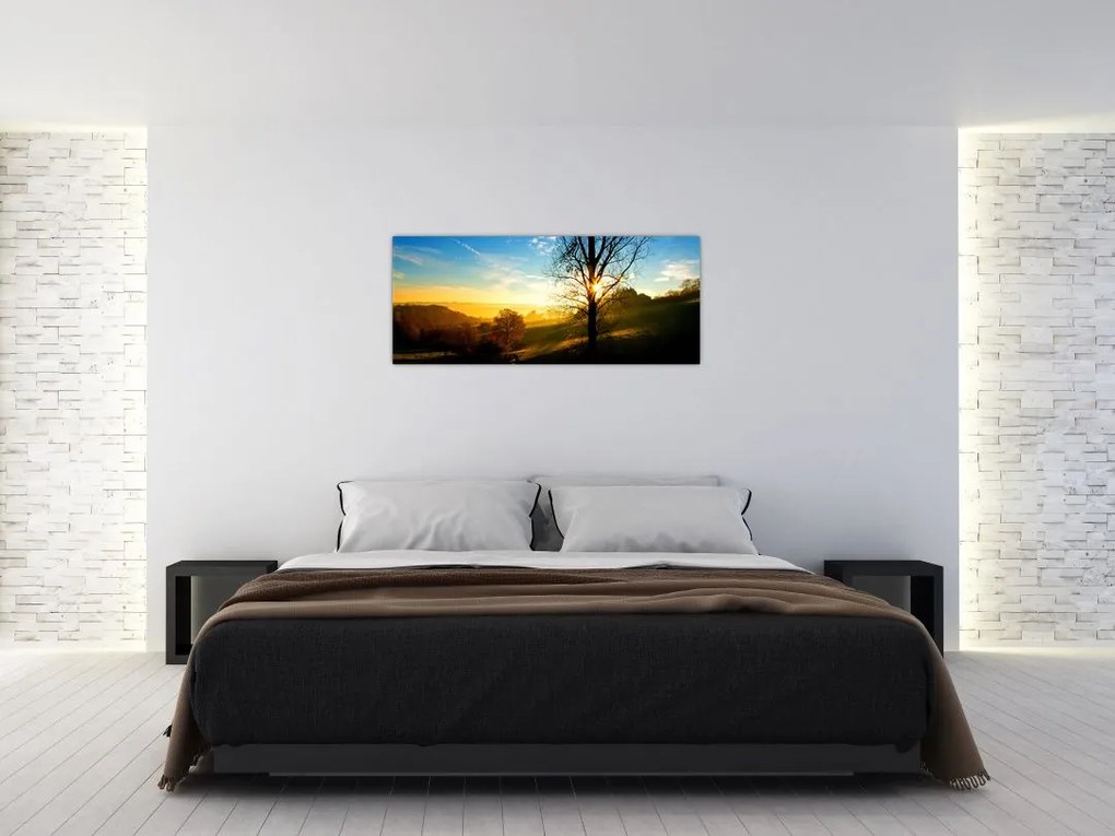 Tablou cu răsăsrit de soare (120x50 cm)