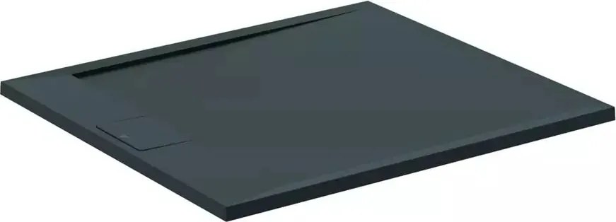 Cadita de dus dreptunghiulara Ideal Standard i.life Ultra Flat S negru intens 100x90 cm