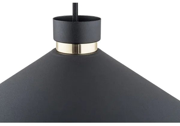 Lustră pe cablu NASHVILLE 1xE27/15W/230V neagră Argon 4695