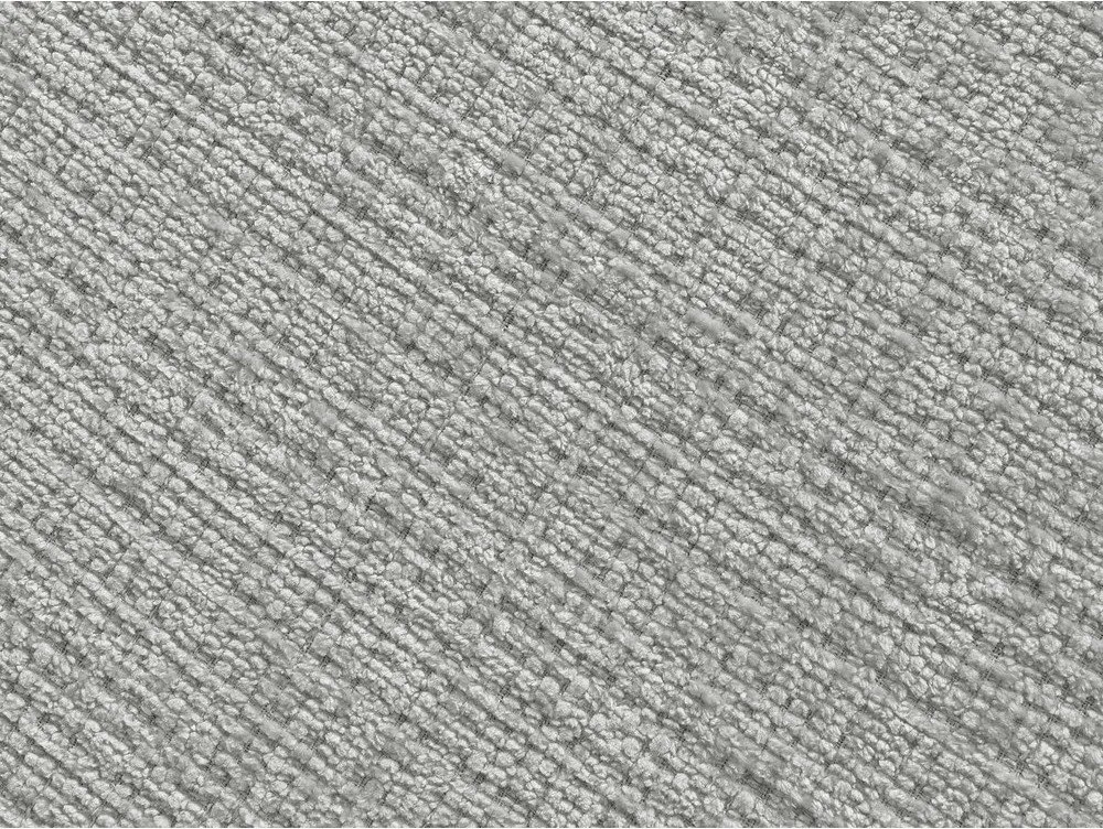 Taburet gri deschis cu tapițerie din chenille Neil – Bobochic Paris