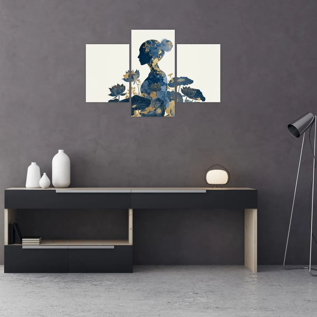 Tablou - Profil de femeie din marmură (90x60 cm)