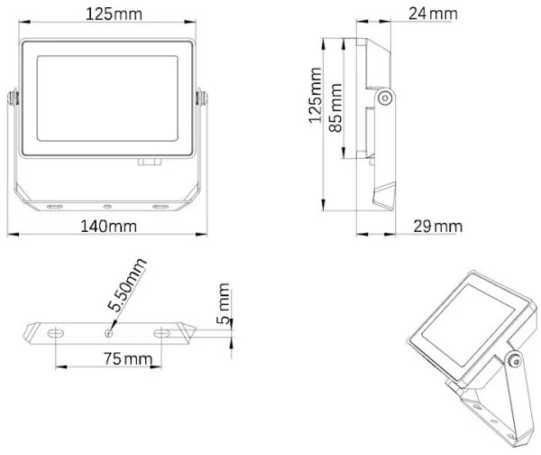 Proiector LED de exterior PROJECTLINE LED/20W/230V IP65 4000K Philips