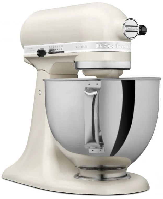 Mixer planetar KitchenAid Artisan Elegance 5KSM125EMH, 300W, 4.8 L, Actionare directă, 10 viteze, Beige