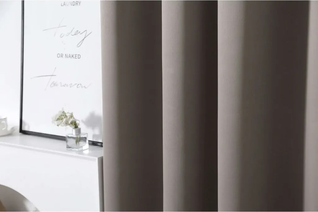 Draperie OXFORD 140x270 cm, gri-maroniu Agatat: Rejansa