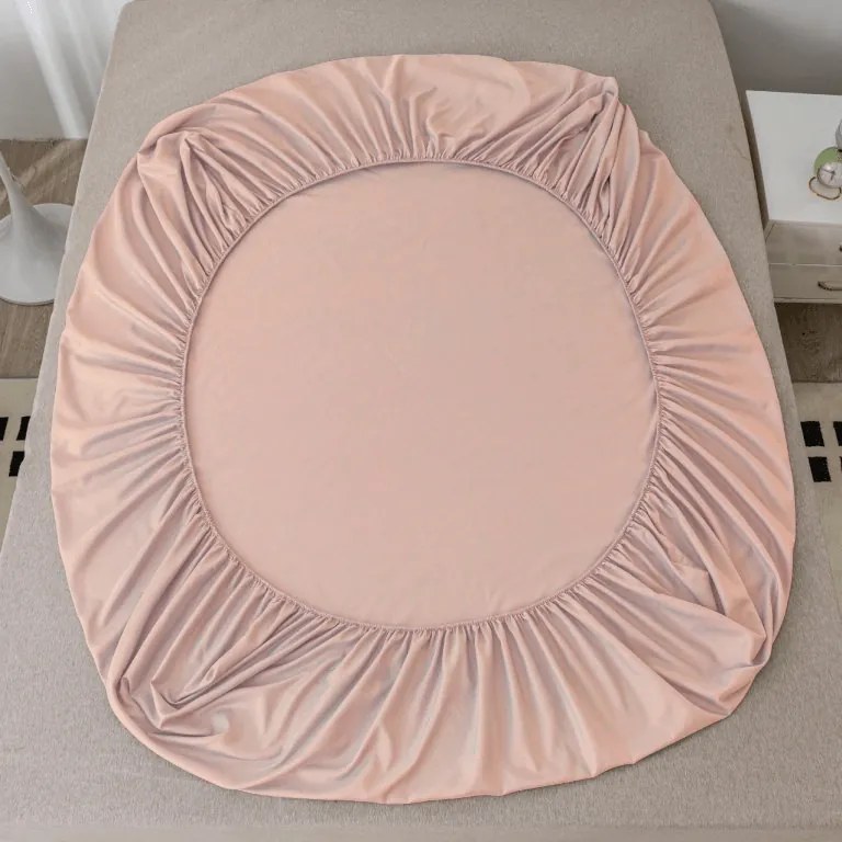Cearsaf din microfibra MICROVELLE roz deschis 180x200 cm