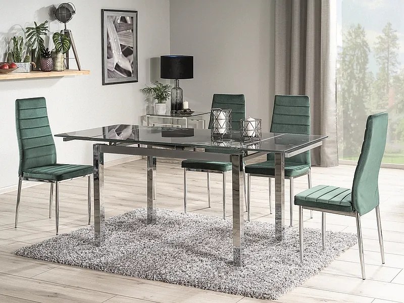 Scaun de sufragerie Herbert alu (piele ecologică bej). 761505