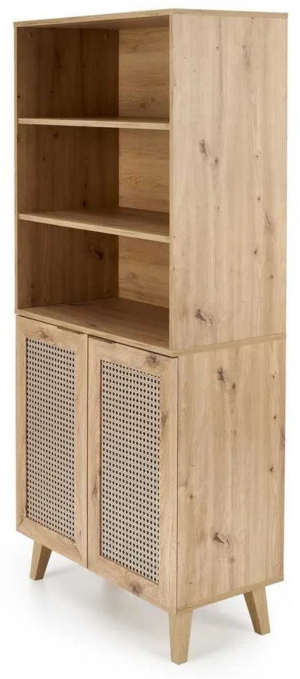 Dulap cu rafturi Rustico, stejar artisan